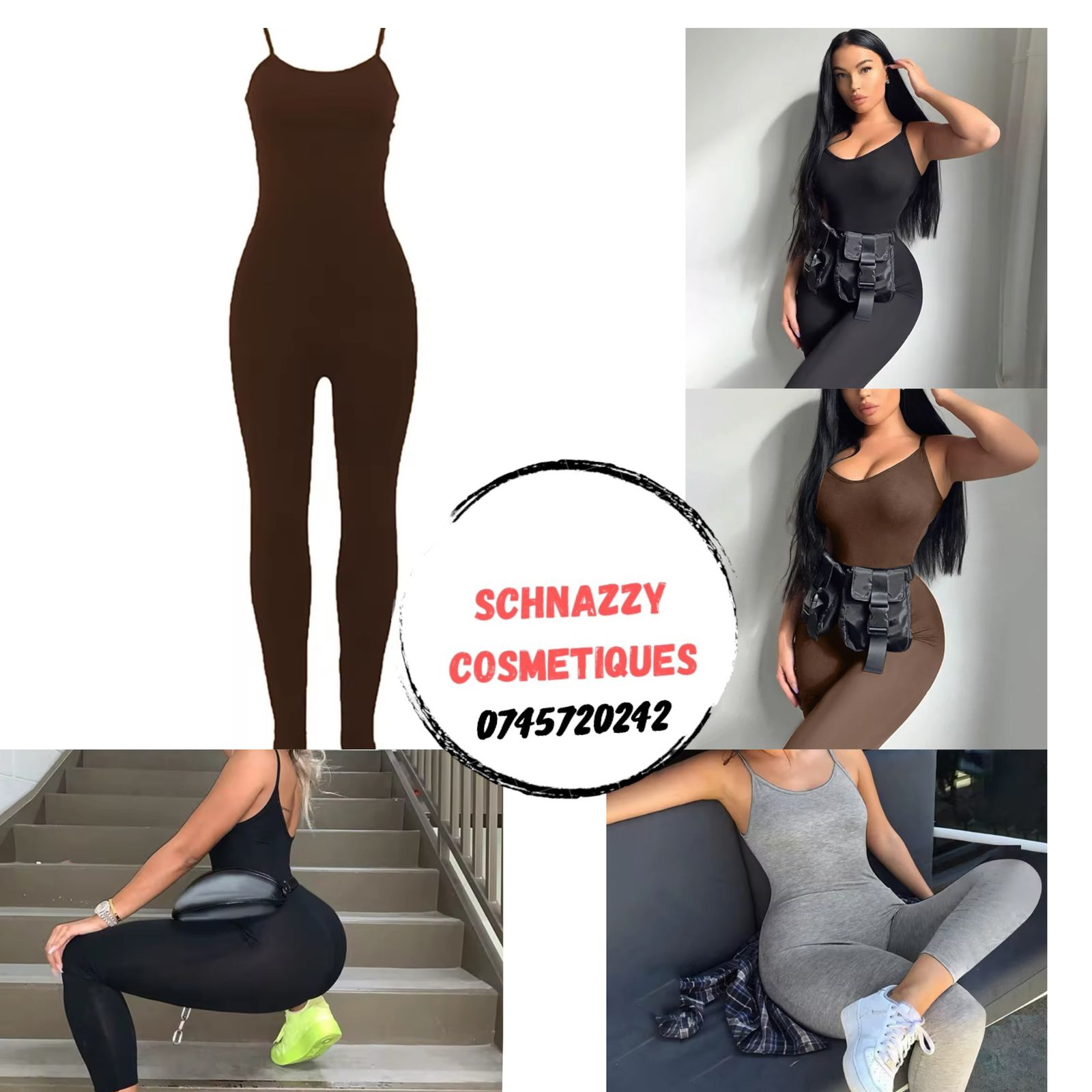 1pc Women Jumpsuit Casual Fashion One Piece Tank Top JumpSuit Everywhere Wear Ladies Baddie Trendy ONE SIZE FITS (8-14) High Stretch Best for Size 8-14 Best Colors Navy Maroon Brown Grey Mustard