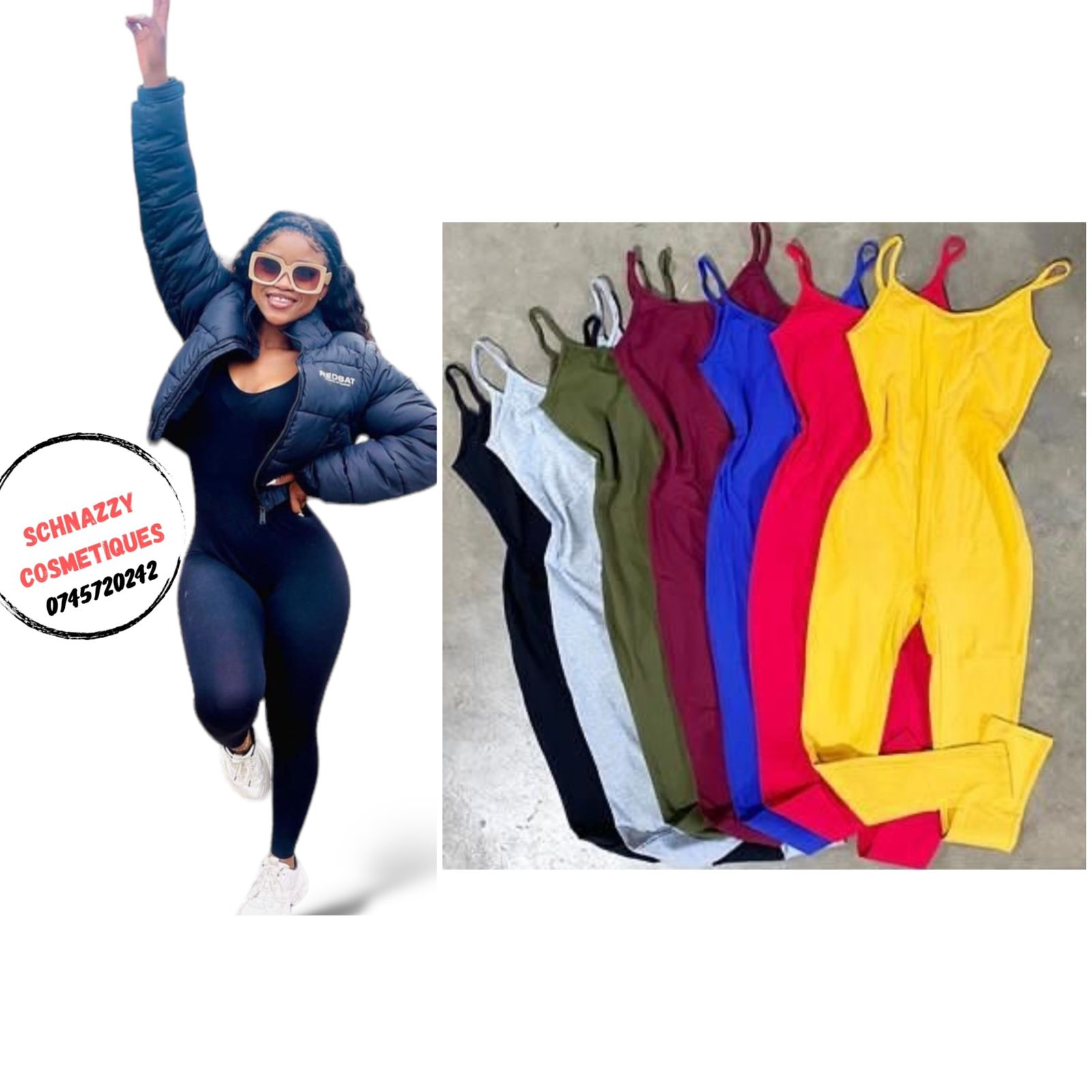 1pc Women Jumpsuit Casual Fashion One Piece Tank Top JumpSuit Everywhere Wear Ladies Baddie Trendy ONE SIZE FITS (8-14) High Stretch Best for Size 8-14 Best Colors Navy Maroon Brown Grey Mustard