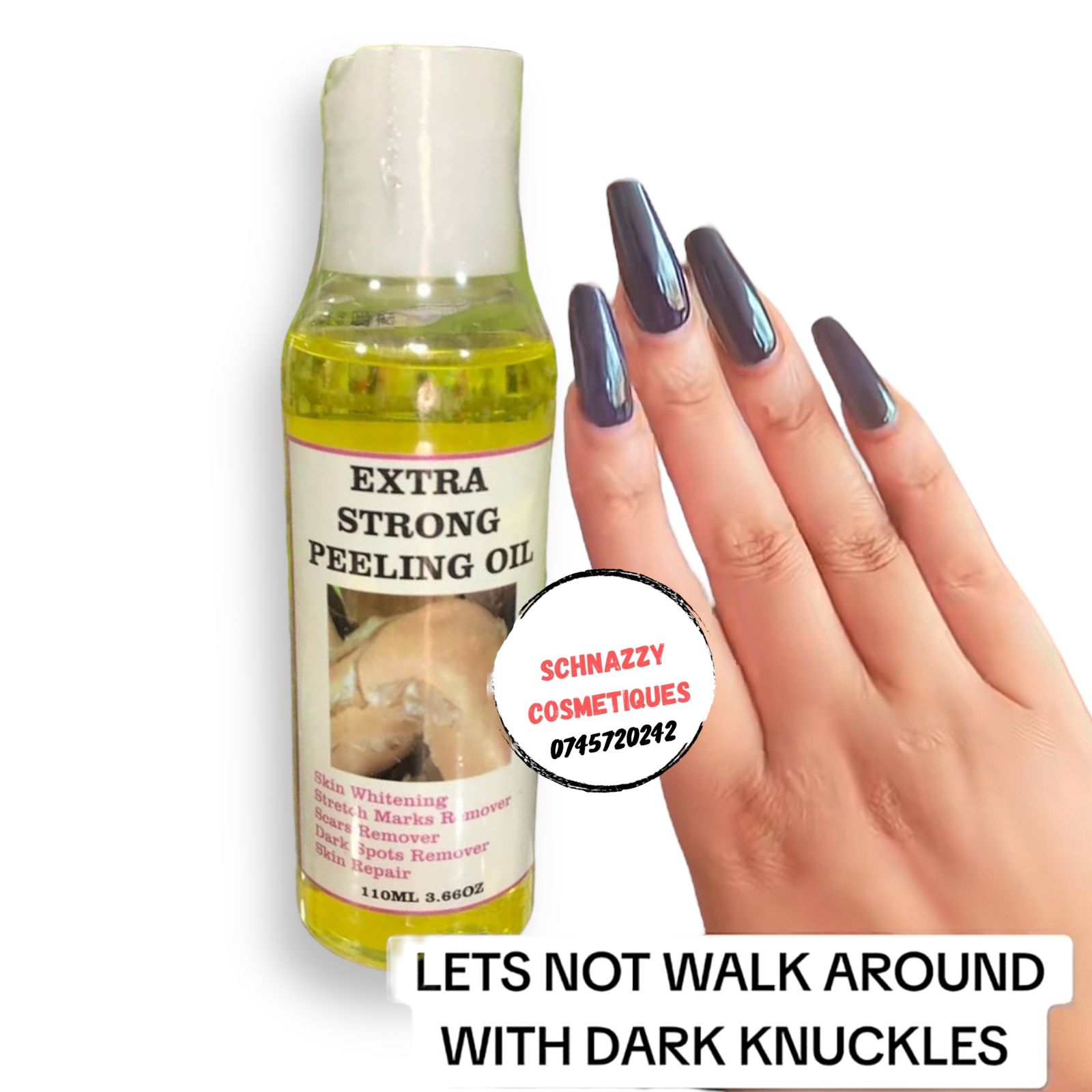 Skin Repair Blend 454g Clonovate Cream + 110ml Extra Strong Peeling Oil for Even Skin Tone UNIFORM COMPLEXION Get Rid of Dark Hands Knuckles Feet Stretchmarks and Repair