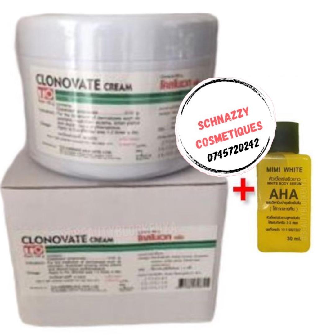 Skin Repair Blend 454g Clonovate Cream + 110ml Extra Strong Peeling Oil for Even Skin Tone UNIFORM COMPLEXION Get Rid of Dark Hands Knuckles Feet Stretchmarks and Repair