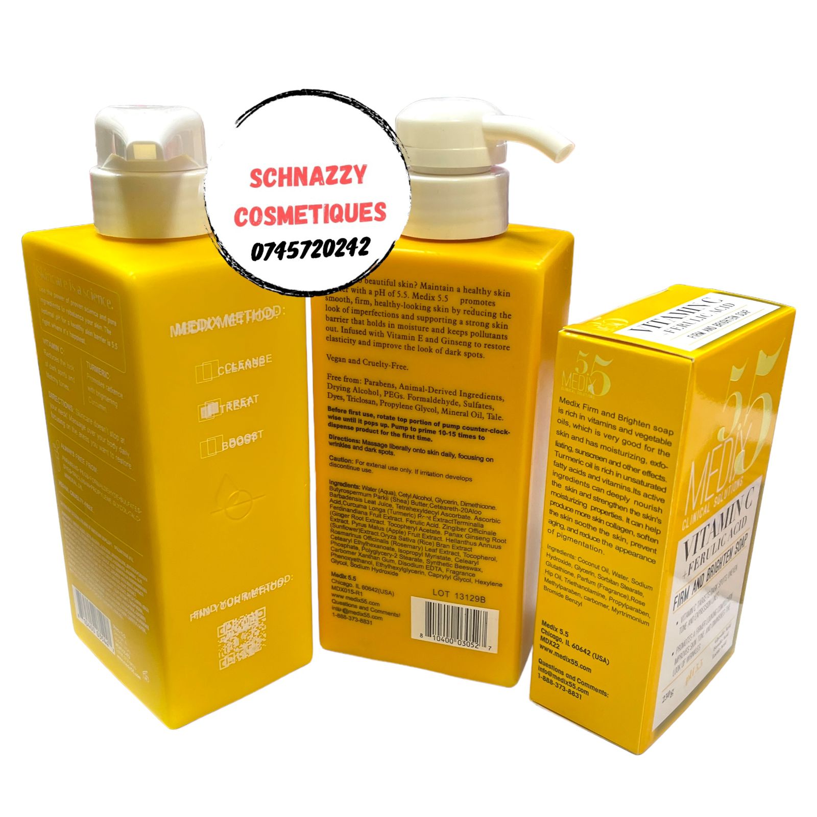 MEDIX 5.5 VITAMIN C + FERULIC ACID PH 5.5 Glycolic Acid Ferulic Acid Lactic Acid Firm and Brighten Complexion Skin Targets Dark Spots, Uneven Tone and Diminish Wrinkles or Fine lines