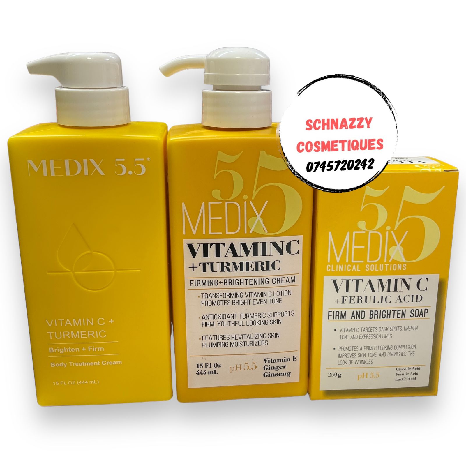 MEDIX 5.5 VITAMIN C + FERULIC ACID PH 5.5 Glycolic Acid Ferulic Acid Lactic Acid Firm and Brighten Complexion Skin Targets Dark Spots, Uneven Tone and Diminish Wrinkles or Fine lines