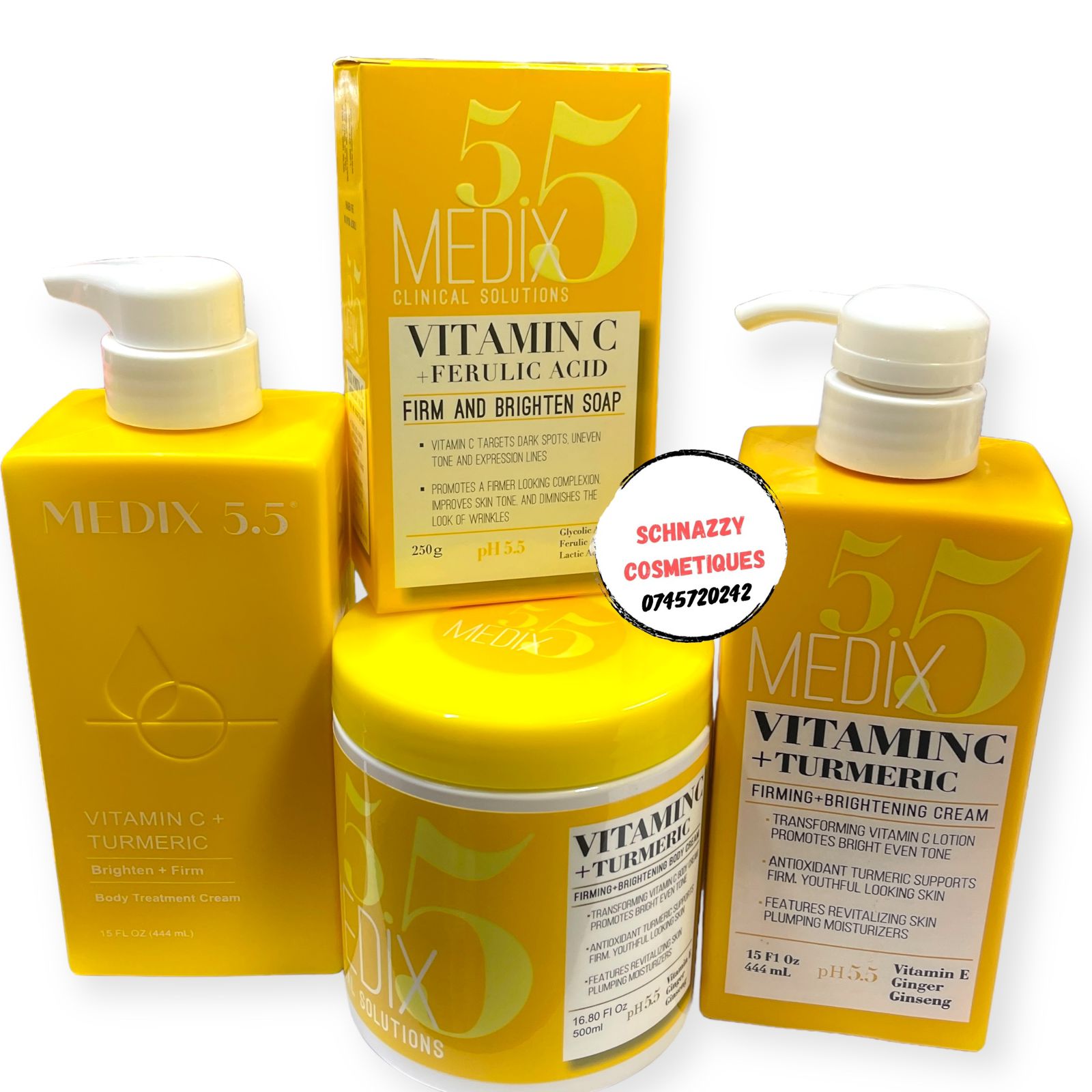 MEDIX 5.5 VITAMIN C + FERULIC ACID PH 5.5 Glycolic Acid Ferulic Acid Lactic Acid Firm and Brighten Complexion Skin Targets Dark Spots, Uneven Tone and Diminish Wrinkles or Fine lines