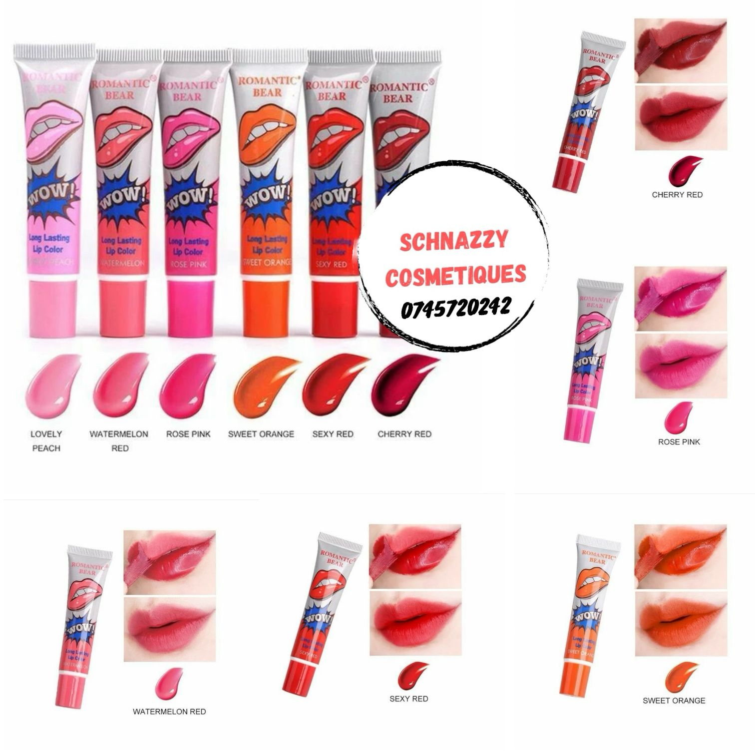 1pc Lip Tint Peel Off Lipstick Pink Lips No Smudges No Color Transfer Blends with your Natural Lip Tone
