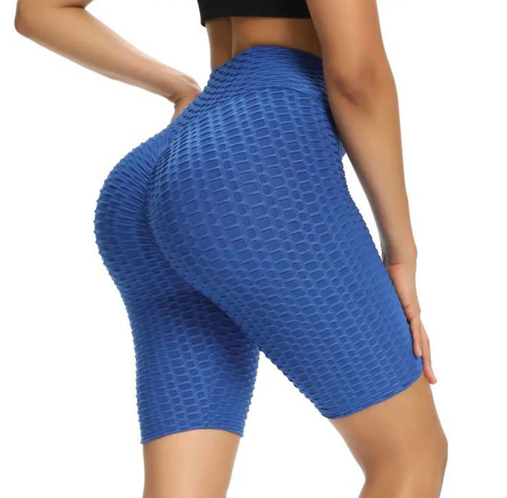 FASHION SPORTY BUBBLE SHORTS Multi-use Comfortable Style Timeless Everywhere Wear Ladies Women Trendy Sporty Look Gym Fit Gym Workout Clothes STRETCH BIKER SHORTS