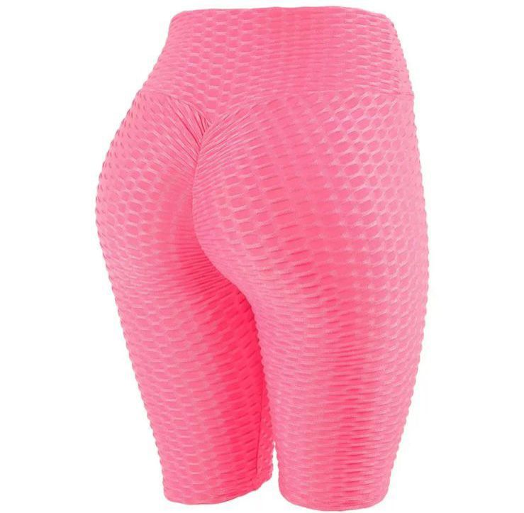 FASHION SPORTY BUBBLE SHORTS Multi-use Comfortable Style Timeless Everywhere Wear Ladies Women Trendy Sporty Look Gym Fit Gym Workout Clothes STRETCH BIKER SHORTS
