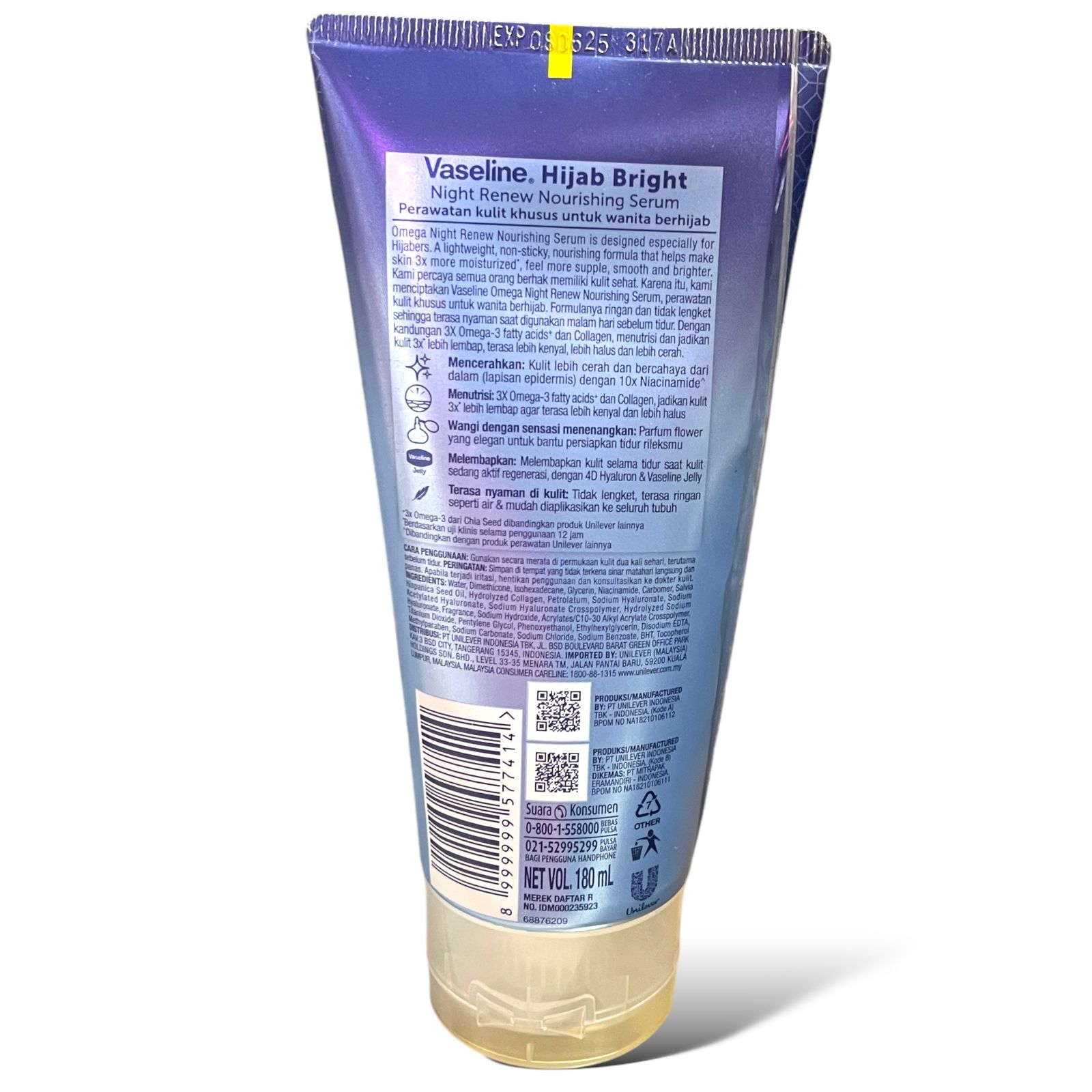 Vaseline Healthy Bright GLUTA-HYA Lotion for Flawless Bright Glowing Skin with Boosted Skin Moisture gives Even Toned Skin