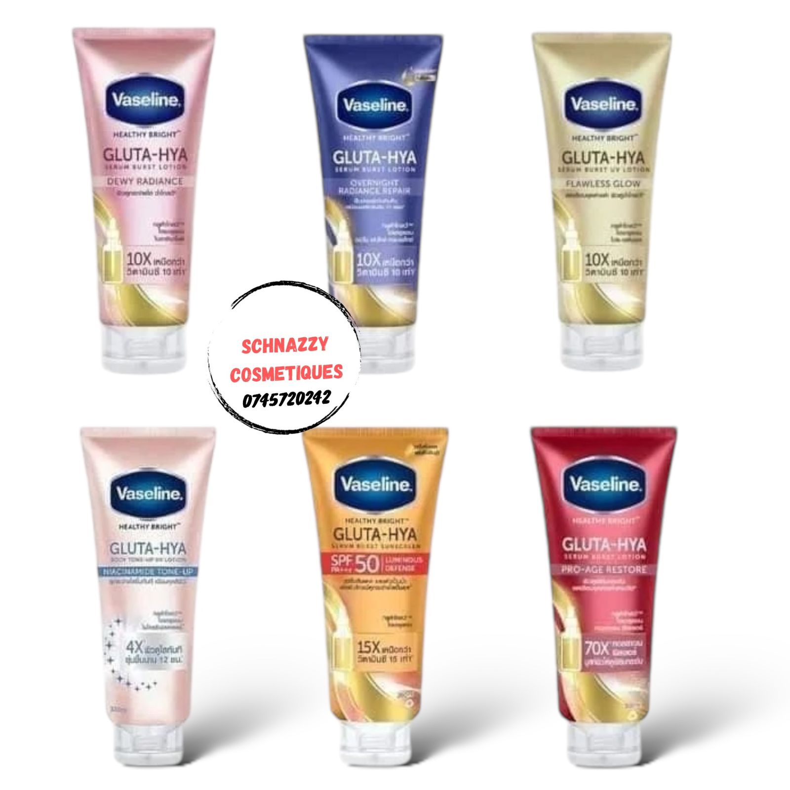 Vaseline Healthy Bright GLUTA-HYA Lotion for Flawless Bright Glowing Skin with Boosted Skin Moisture gives Even Toned Skin