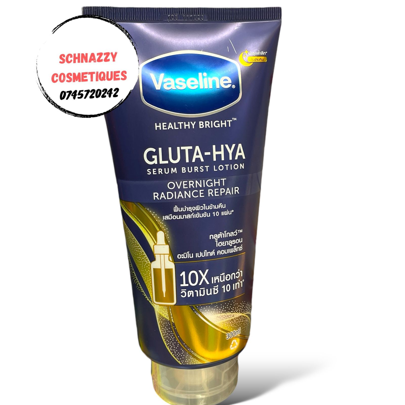 Vaseline Healthy Bright GLUTA-HYA Lotion for Flawless Bright Glowing Skin with Boosted Skin Moisture gives Even Toned Skin