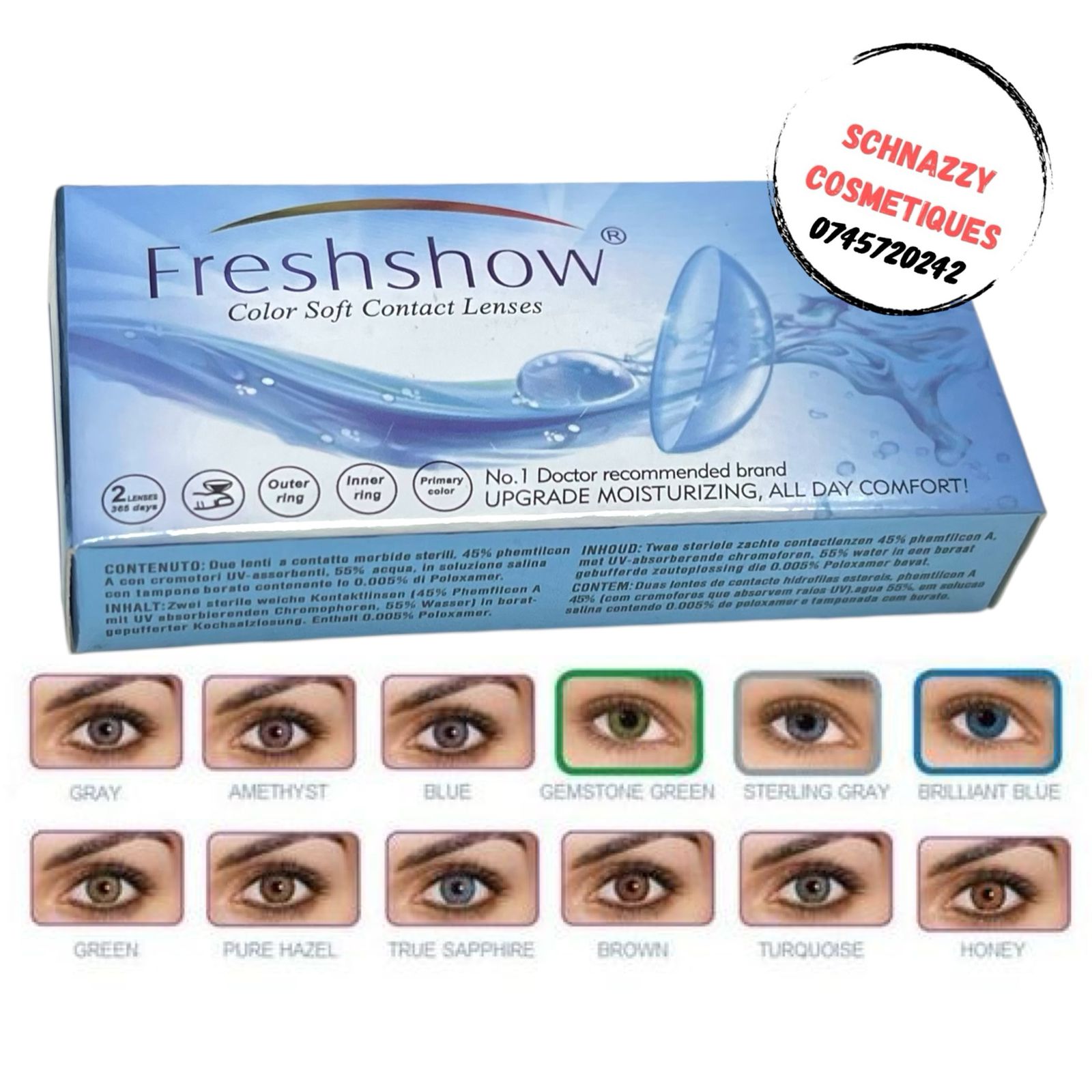 Non-prescriptive Eye Contact Lenses Beauty Cosmetic Aesthetic Use 0.00 Power Degree Eye Contacts For Beauty