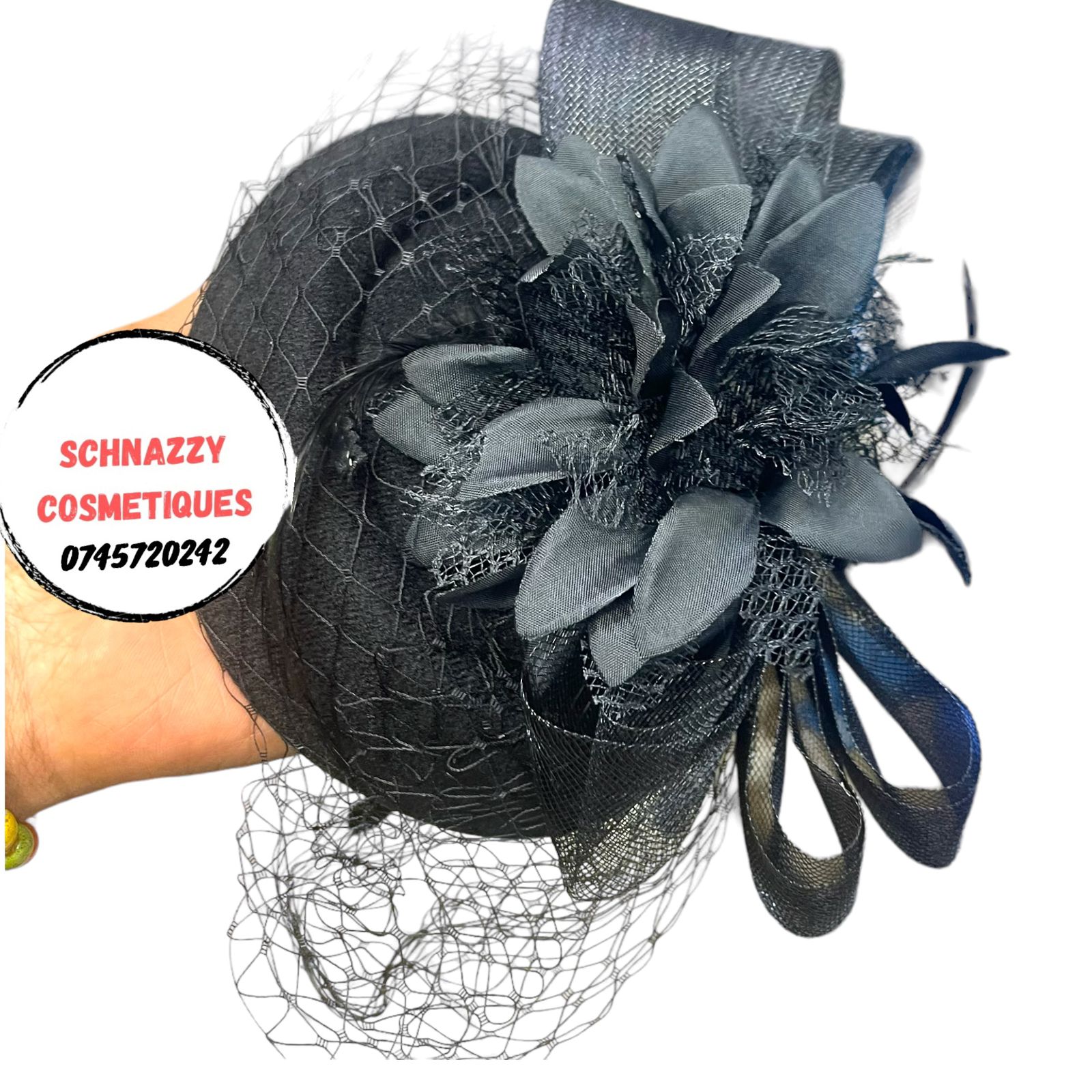 Sophisticated Fascinator Hats with Veil for Women 20s 50s Vintage Derby High Tea Party Fascinators Flower Veil Wedding Tea Party Funeral Mourning Sendoff Hat