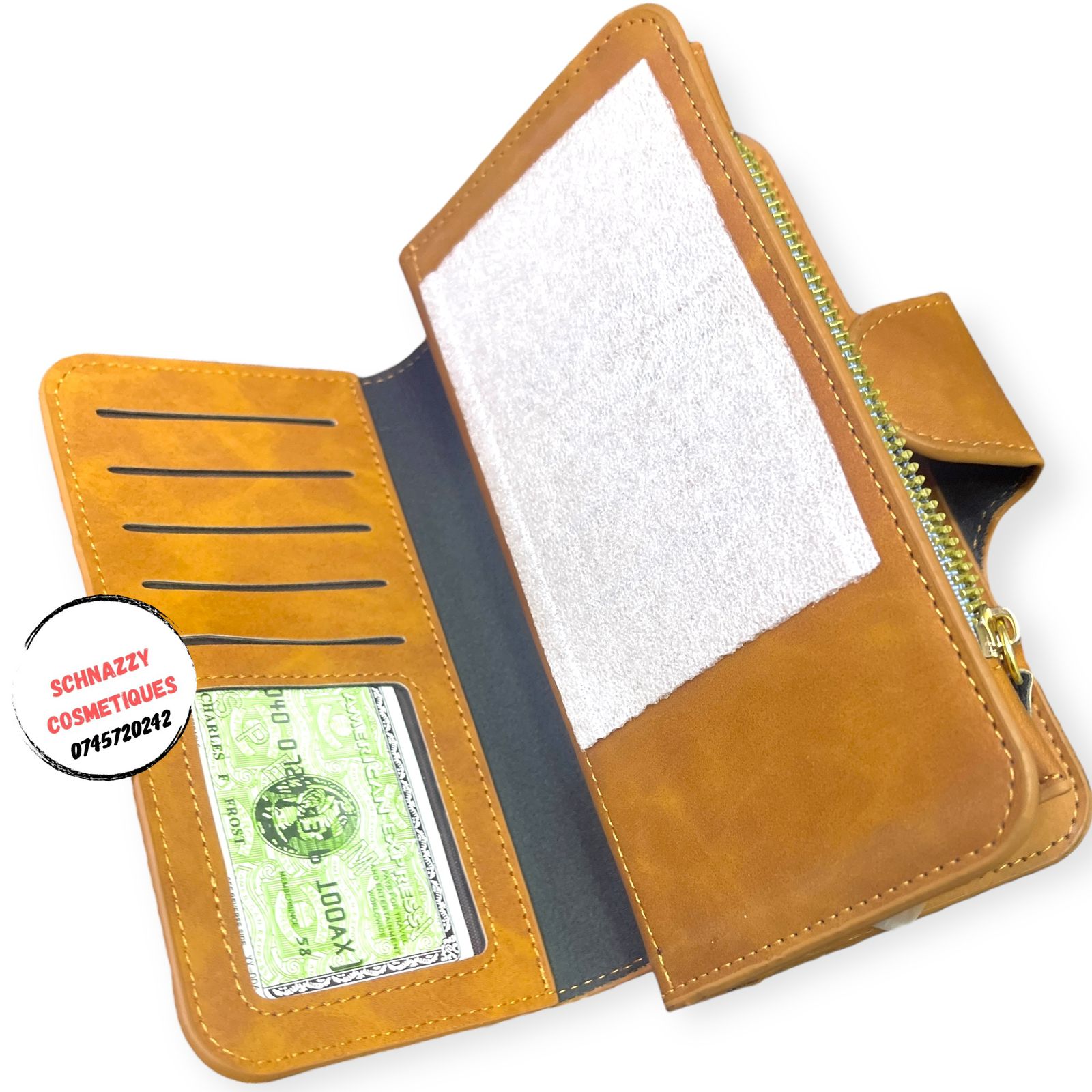 Retro Style Women Gift Lady Leather Wallet Phone Bag Clutch Card Holder Purse Handbag Baellerry New Wallet Women‘s Long Korean-style Multi-Card Buckle Wallet Tri-fold Zipper Wallet