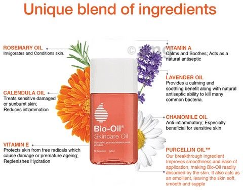 Bio Skincare Oil for Scars Stretchmarks Hyperpigmentation Moisturising Improve Appearance of Uneven Skin Tone Softer Smoother More Supple Faster Wound Healing New Arrivals Bio Oil