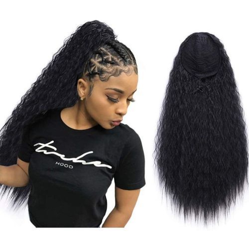 Versatile Event Casual Afro Ponytail Hair Extension Afro Puff Kinky Curly Baddie Short Long Hair Extensions Kinky Extension New Arrivals Hair Wigs Weaves Donut Puff Bun