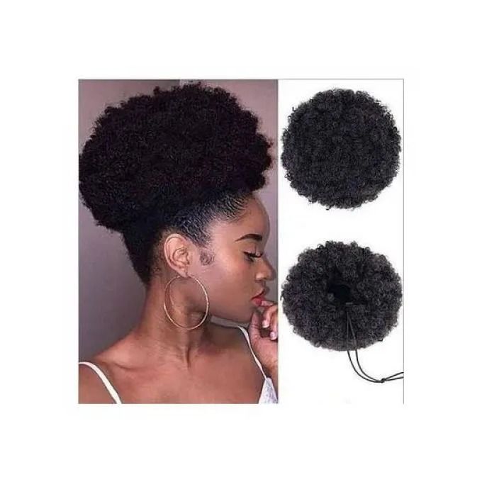 Versatile Event Casual Afro Ponytail Hair Extension Afro Puff Kinky Curly Baddie Short Long Hair Extensions Kinky Extension New Arrivals Hair Wigs Weaves Donut Puff Bun