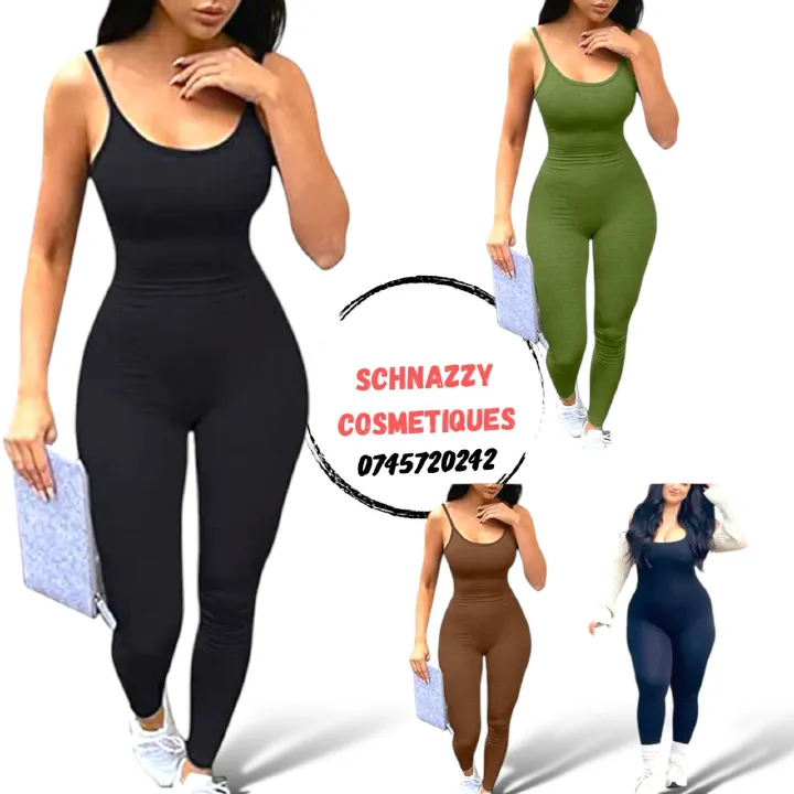 WOMEN Bodycon Onepiece Bodysuit Playsuit Sleeveless Camis Romper One Size Fit (8-14) Solid Color Jumpsuit Casual Classic Jumpsuit - Black, Navy, Maroon, Grey, Jungle Green, Mustard