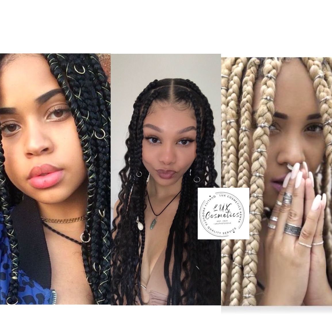 Braid Art Dreadlocs Fauxlocs Beads Rings Decorative Hair Ornaments Braid Art Cornrows Sisterlocs Twist outs