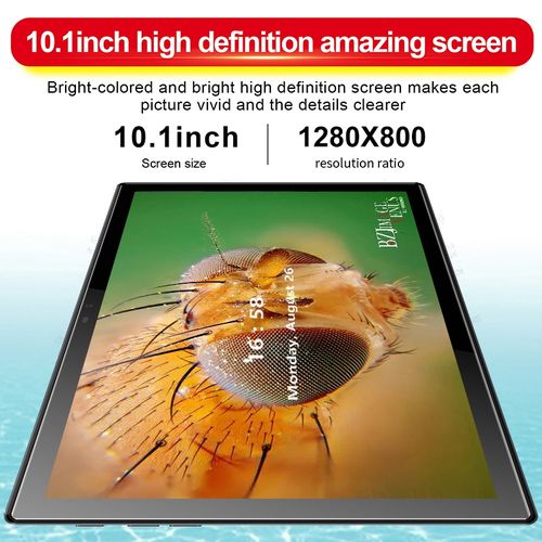 G18 4G Phone Call Tablet PC 10.1 Inch 16GB+512GB Android 8.0 (Grey)