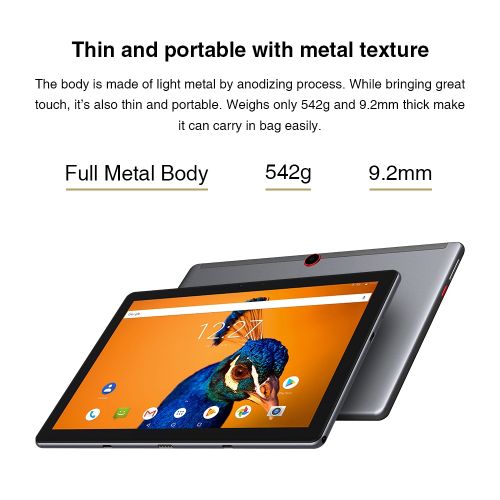 4G LTE Tablet PC 10.1 Inch 16GB+512GB With Keyboard Android 10.0 EU Plug (Black+Grey)