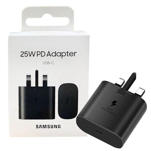Samsung 25 Watts Super Fast Charger adapter With Type C outputCable Not Included for Galaxy A14,A13,A12,A22,A24,A34,A54,A73,A70 and All S series