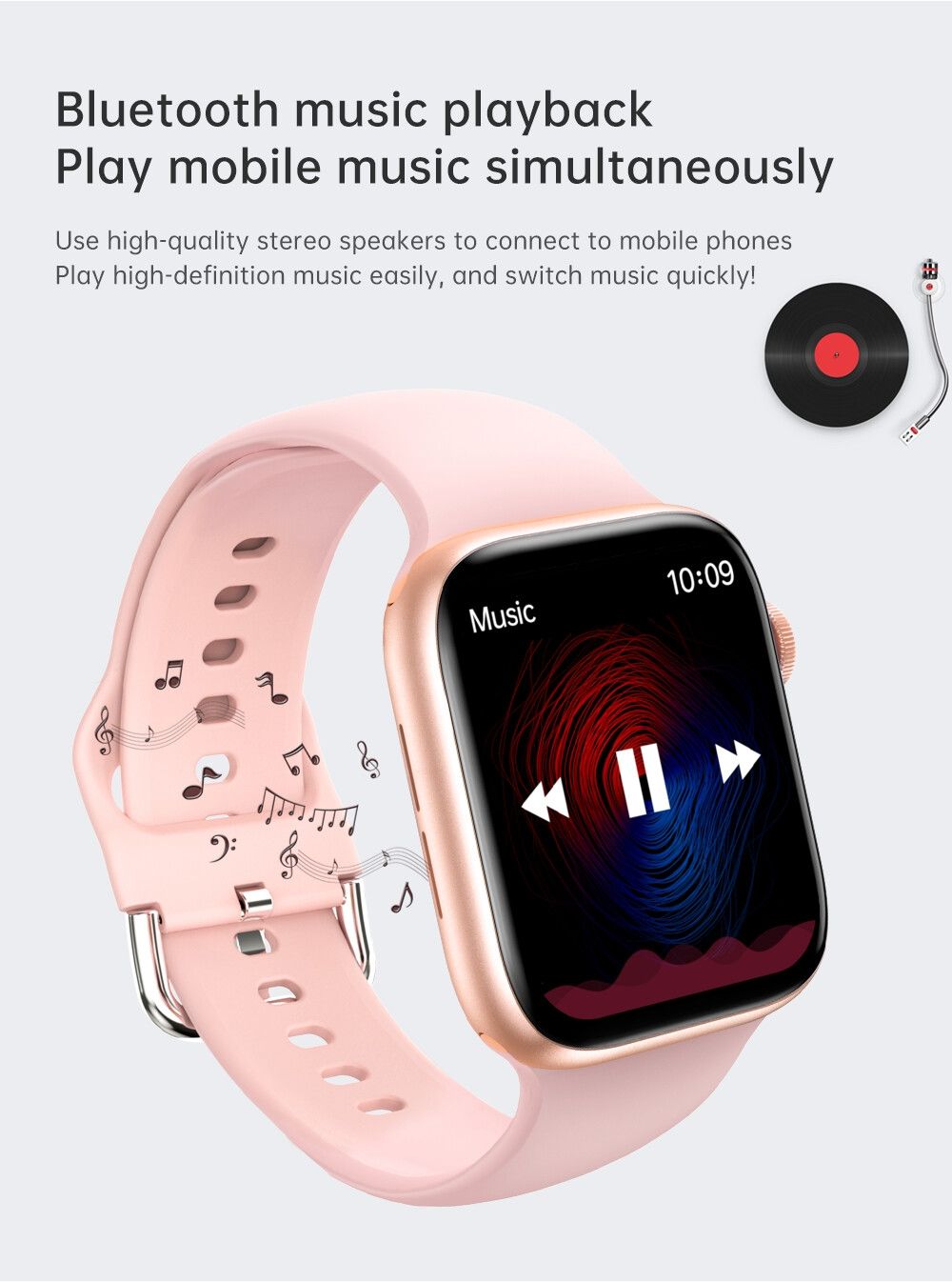T500+ Hiwatch 6 Smart Watch ,Apple Series 6 Design,1.75 Inch