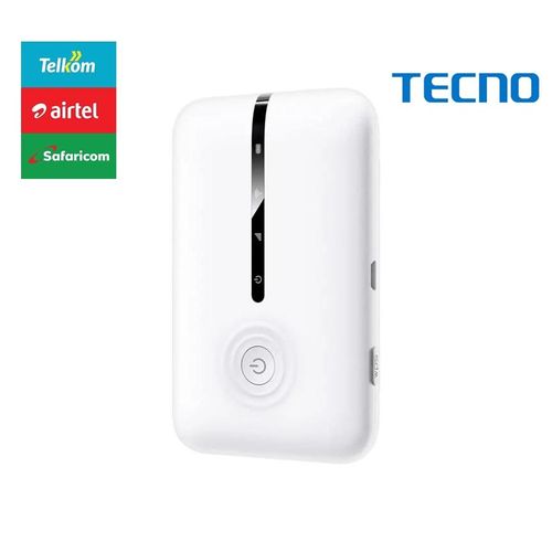 Tecno TR109C 4G LTE MiFi – 150Mbps Portable Wireless Hotspot (Supports 8 Users), Can use with any network Line (Safaricom, Airtel, Telcom)