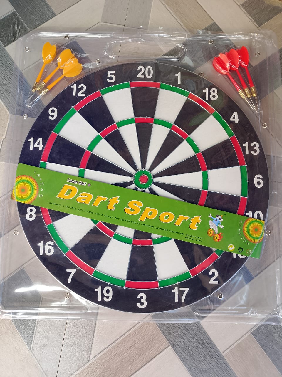 Pro Dart Board Game with Steel Tip Darts – Competition-Grade Board for Home or Bar