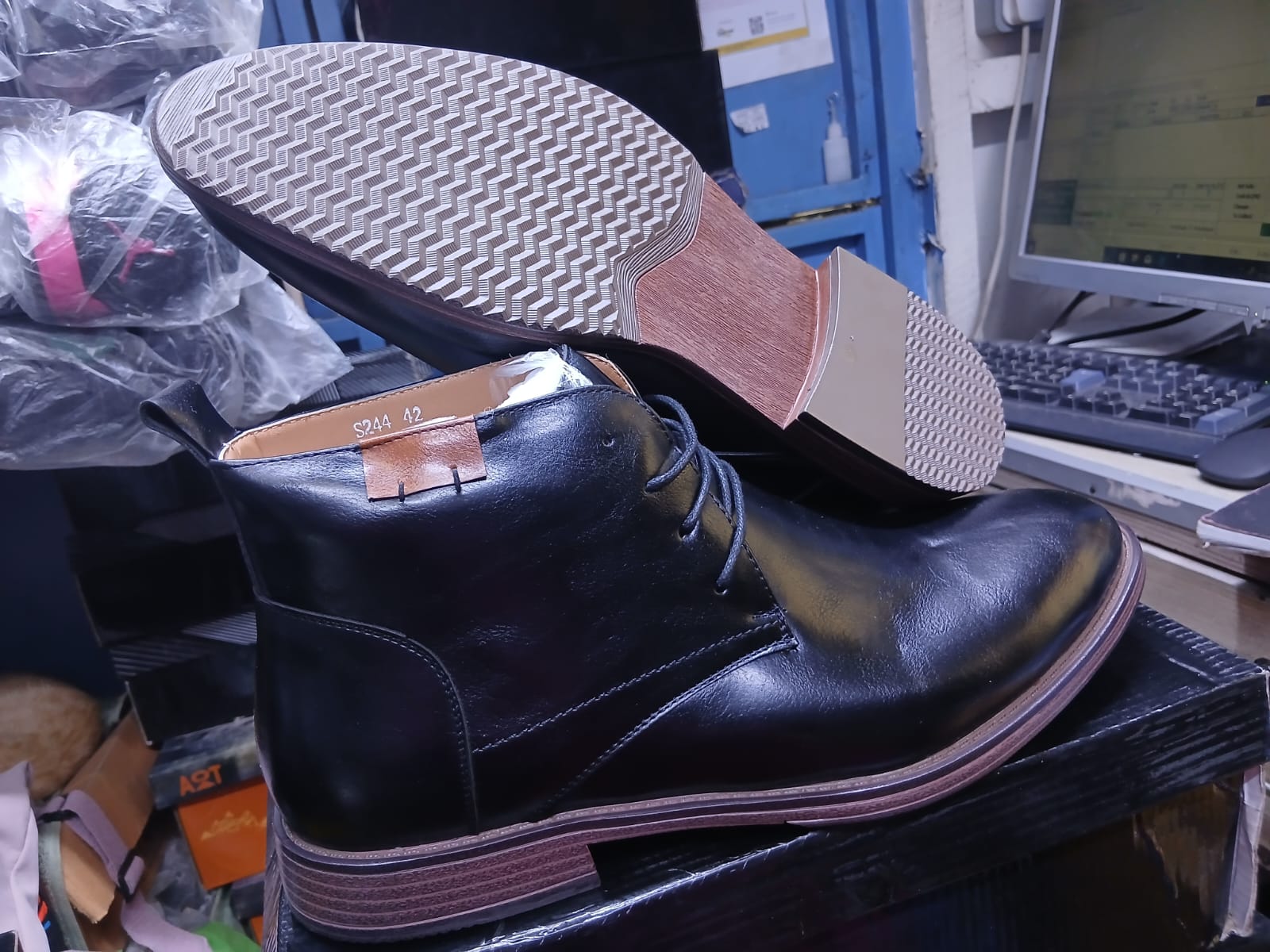 Men’s Leather Ankle Boots | Classic Lace-Up Office & Casual Boots (Black / Brown)