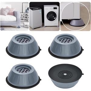 4Pcs Washing Machine Antivibration Anti Vibration Pads Shock And Noise Cancellation Pads. Washing machine foot pad is made of high quality resin fiber plastic and TPU glue. It has good bearing capacit