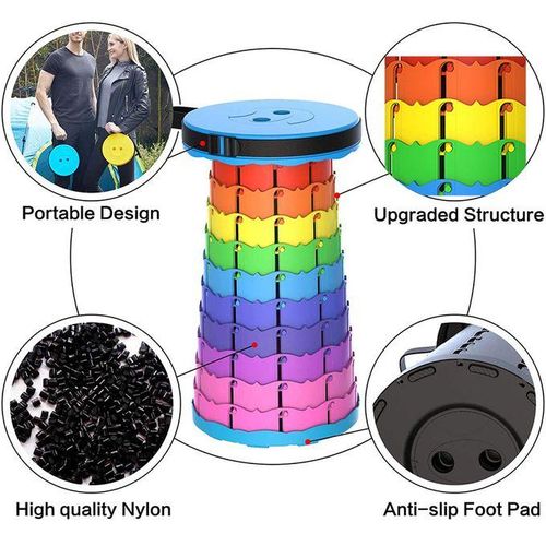 🔅🔅Outdoor Furniture Retractable Stool Chairs Portable Rainbow.Store away blankets, comforters, clothes, pillows and more at a size reduction [MULTI USAGE] Our Ziplock & heat sealable mylar bags are