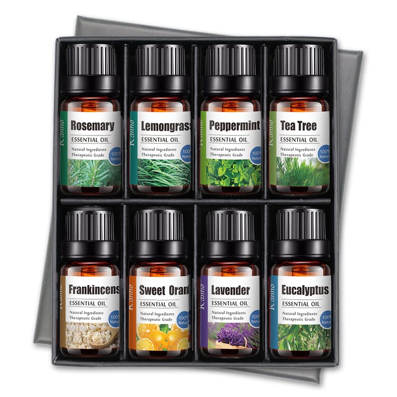 6Pcs Essential Oils Set Aromatherapy Essential Oils Gift Set Diffuser Oils Therapeutic Grade Oils Set Kits