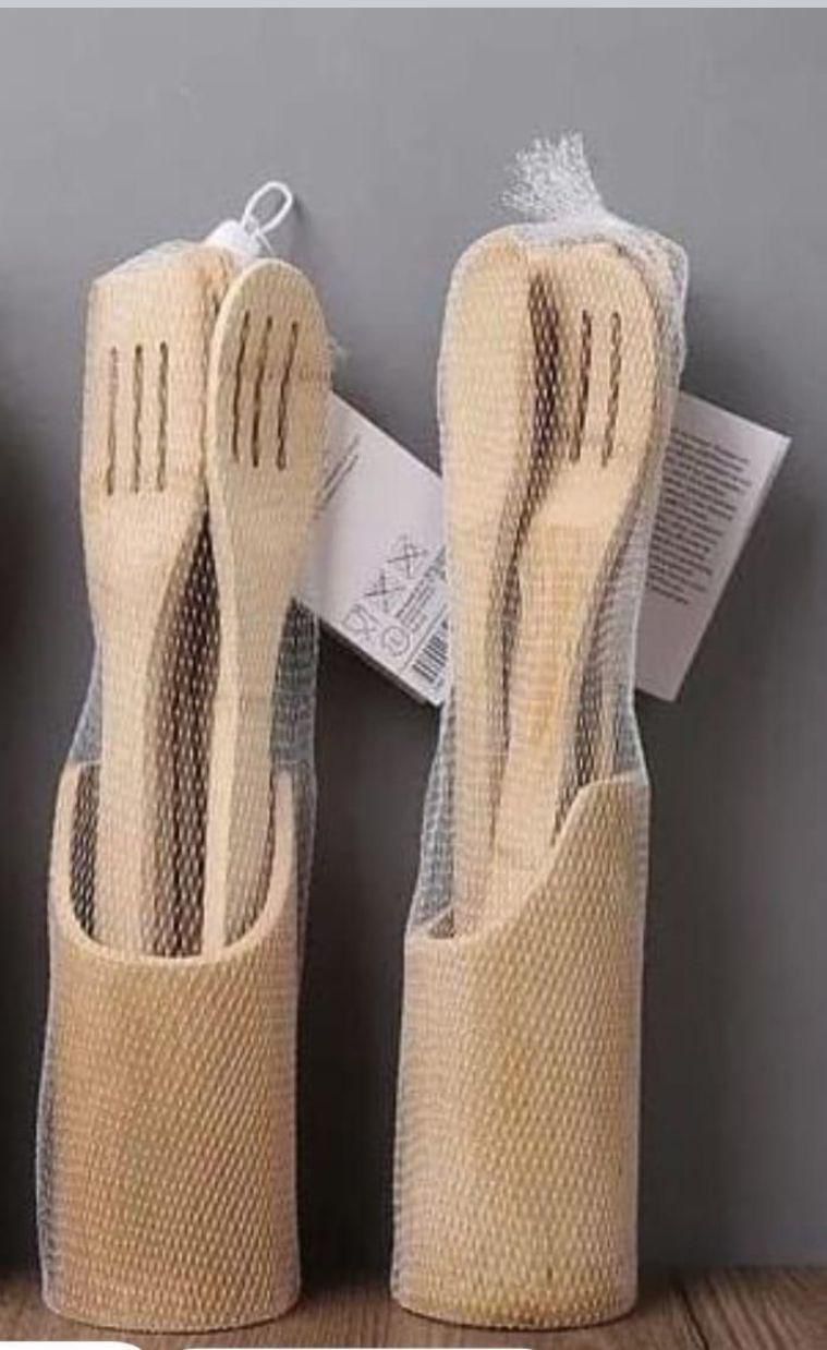 🧚‍♀️🌽MEET YOUR COOKING NEEDS 🥳🥰5 Pcs Bamboo Wooden Cooking Spoons Spatula Stick/Mwiko Set.Made from bamboo it is 100% eco-friendly.Wooden kitchen utensils for cooking, frying, steaming brewing, et