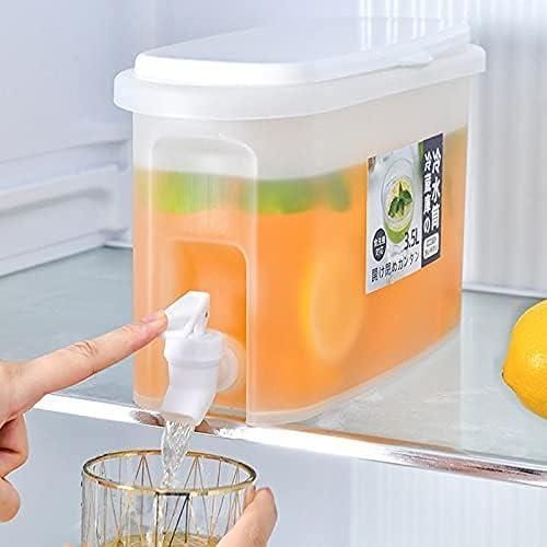 🧚‍♀️🥳3.5L Table Top/Multipurpose/ Fridge Juice/Beverage dispenser with Tap.Premium construction with durable PP and rubber materials.
Sealed lid design for freshness and easy access.
Spigot feature