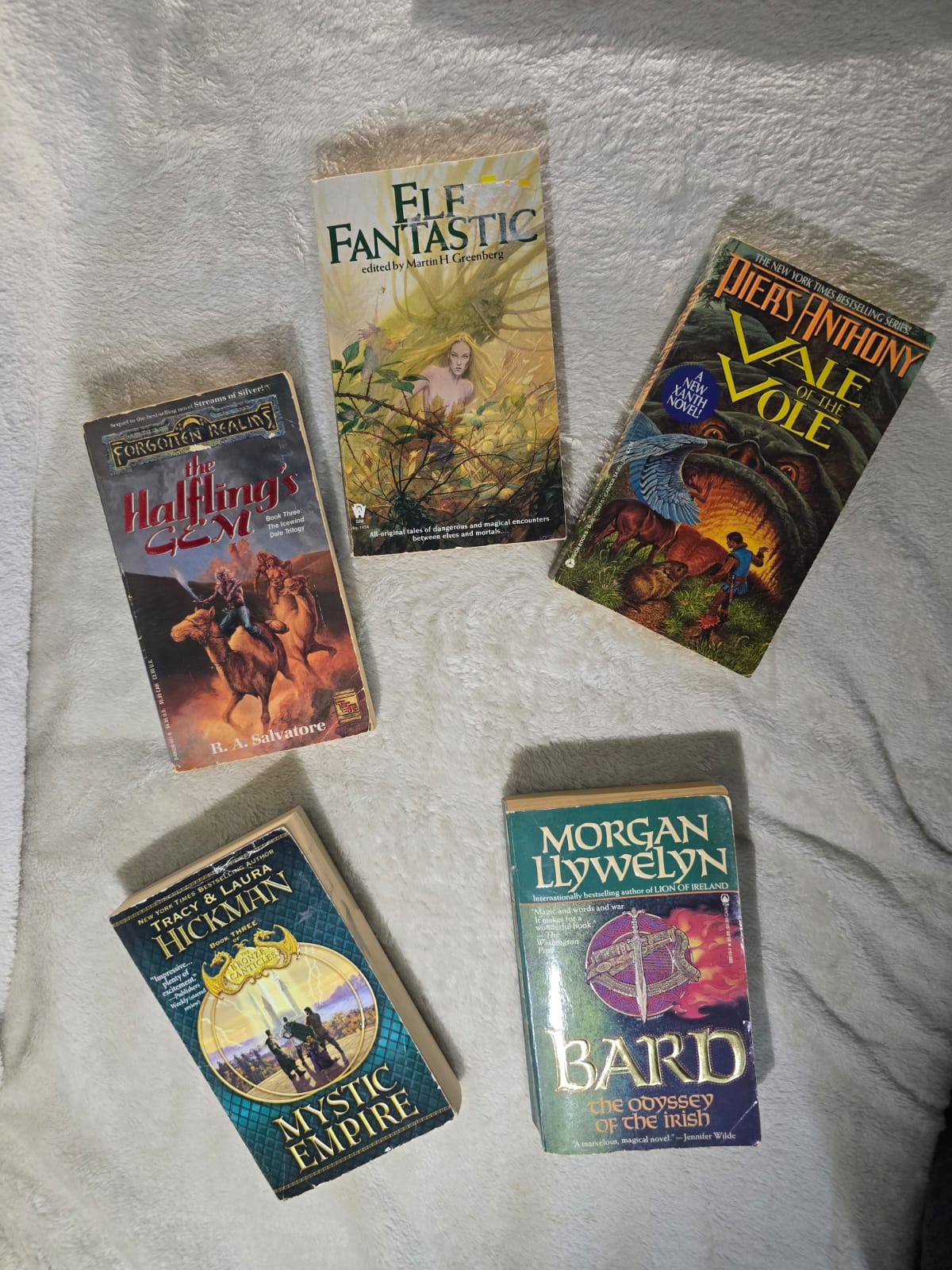 Fantasy Paperback Collection – The Halfling’s Gem, Elf Fantastic, Vale of the Vole, Mystic Empire & Bard | Preowned Pocket Novels