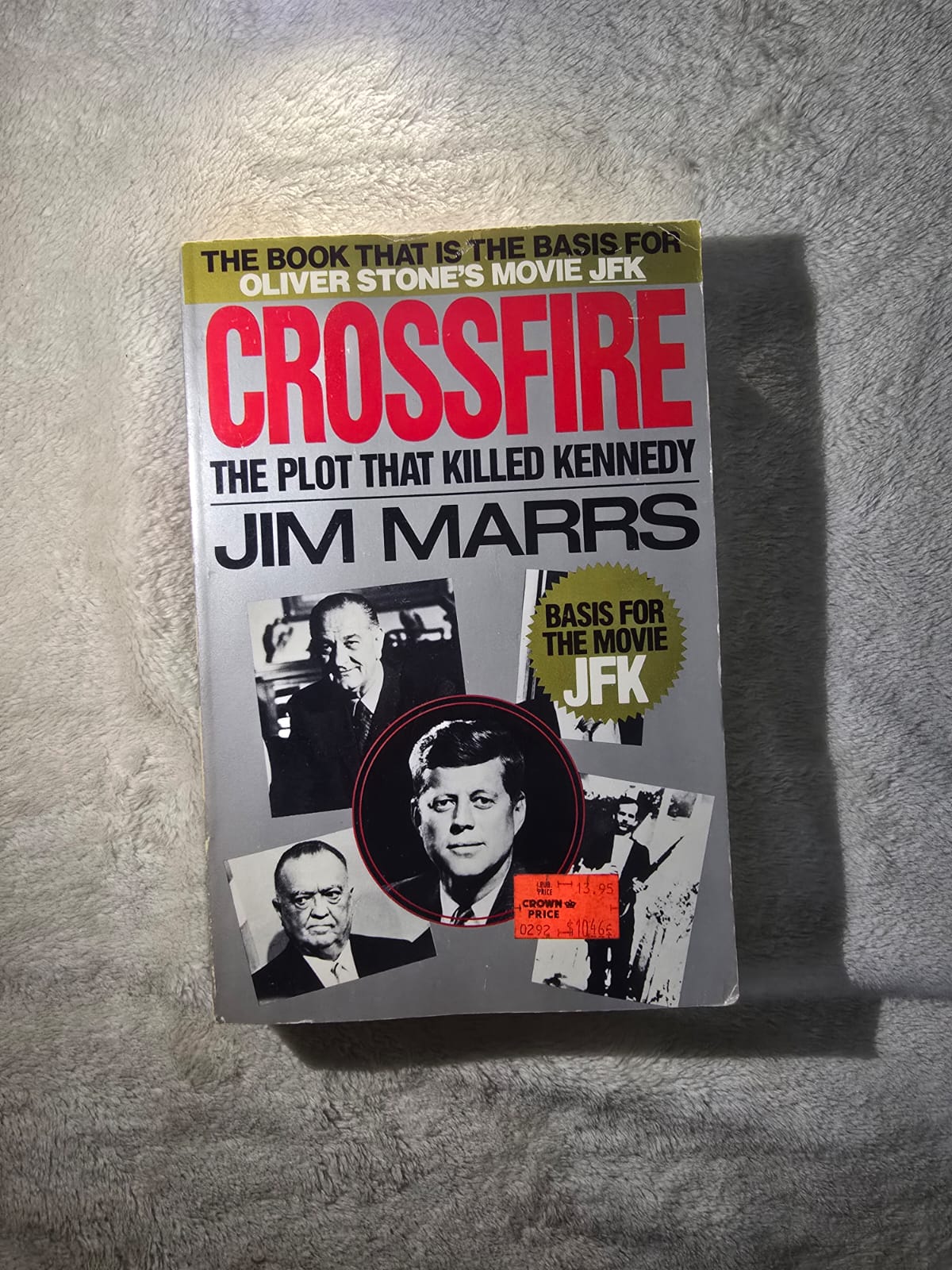 Crossfire: The Plot That Killed Kennedy – Preowned novel by Jim Marrs (History / Conspiracy / Non‑Fiction)