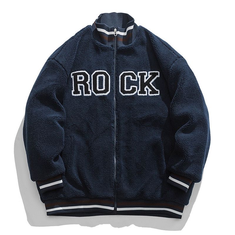 Men's Warm Fleece Bomber Jacket - Timeless Design, Cozy Fleece Material for Ultimate Warmth. A Stylish and Versatile Jacket Perfect for Cold Weather, Casual Outings, and Everyday Comfort