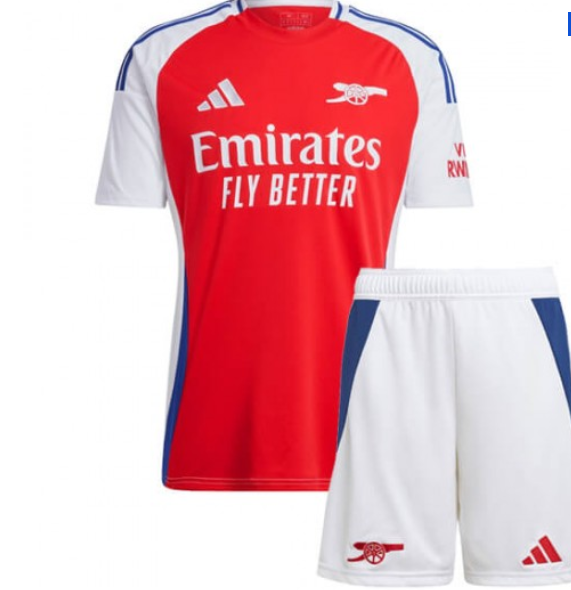 2024/25 ARSENAL KIDS FOOTBALL JERSEY AND A PAIR OF SHORT