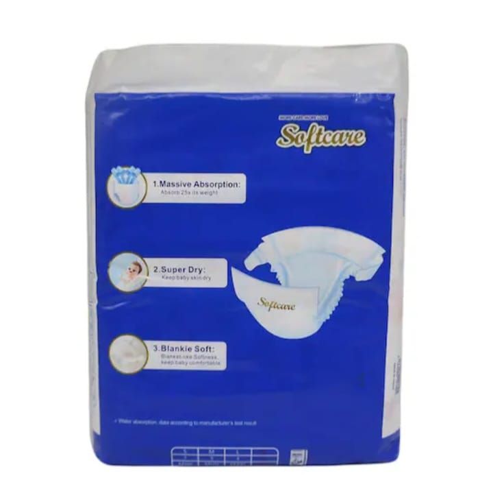 ALL SIZES SOFTCARE BABY DIAPERS , Small(3-6Kgs), Medium(6-9Kgs), Large(9-15Kgs), XLarge(15-25Kgs)
