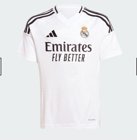 REAL MADRID 2024/25 KIDS FOOTBALL JERSEY AND A PAIR OF SHORTS