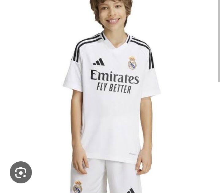 REAL MADRID 2024/25 KIDS FOOTBALL JERSEY AND A PAIR OF SHORTS