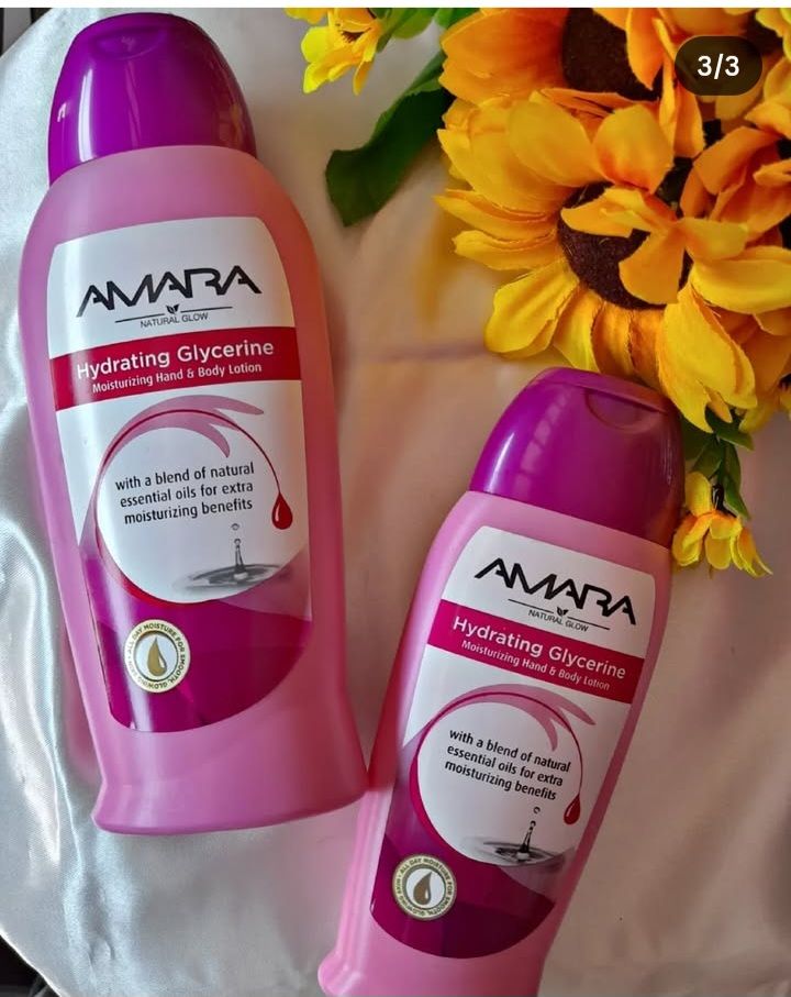 200 ML AMARA HAND AND BODY LOTIONS.  BOTH HYDRATING, MOISTURISING AND SMOOTHENING YOUR SKIN.