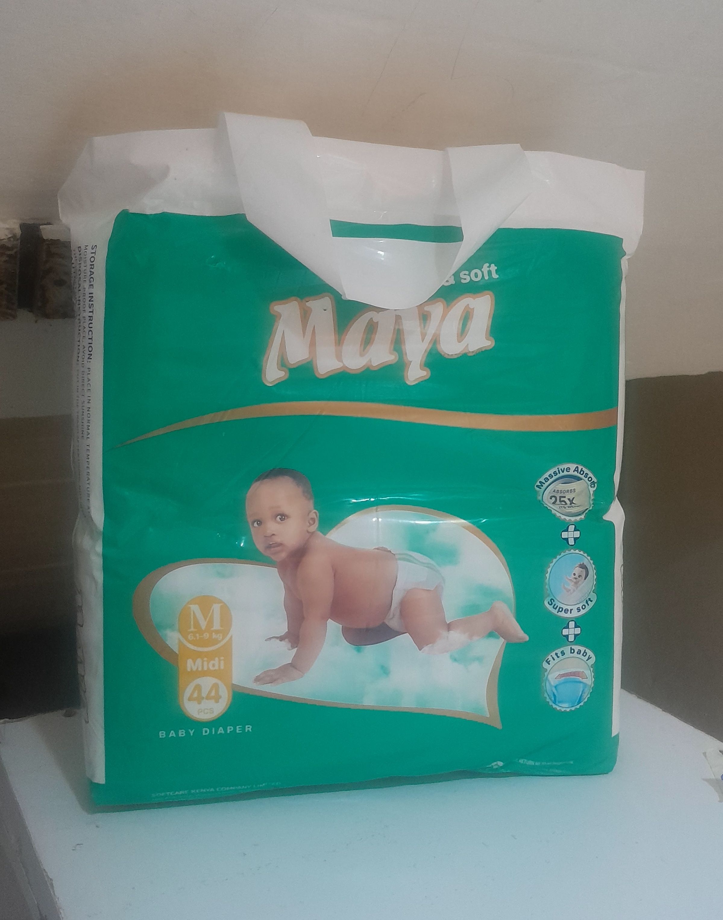 MAYA BABY DIAPERS. SUPER DRY AND SOFT FOR YOUR BABY