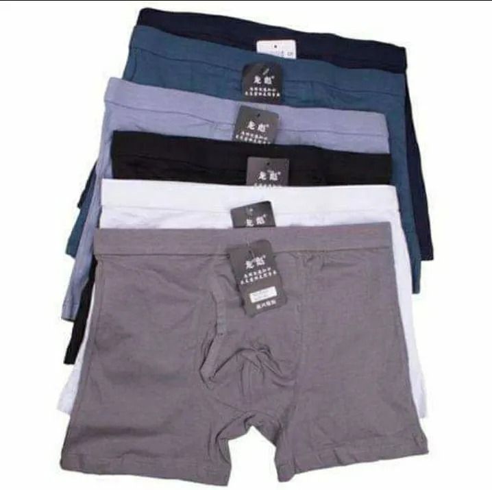 6Pcs Best Quality100% Cotton Plain Assorted Colors Men's Boxers Comfortable Men Underwear