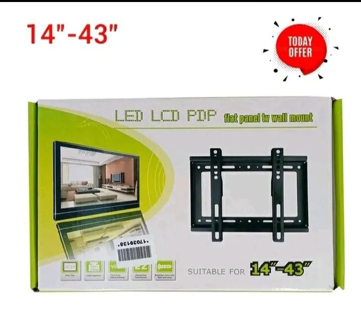 TV Wall Mount TV Stand 14″-43″ Solid Wall mount suitable for 14 inch to 43 inch Tv