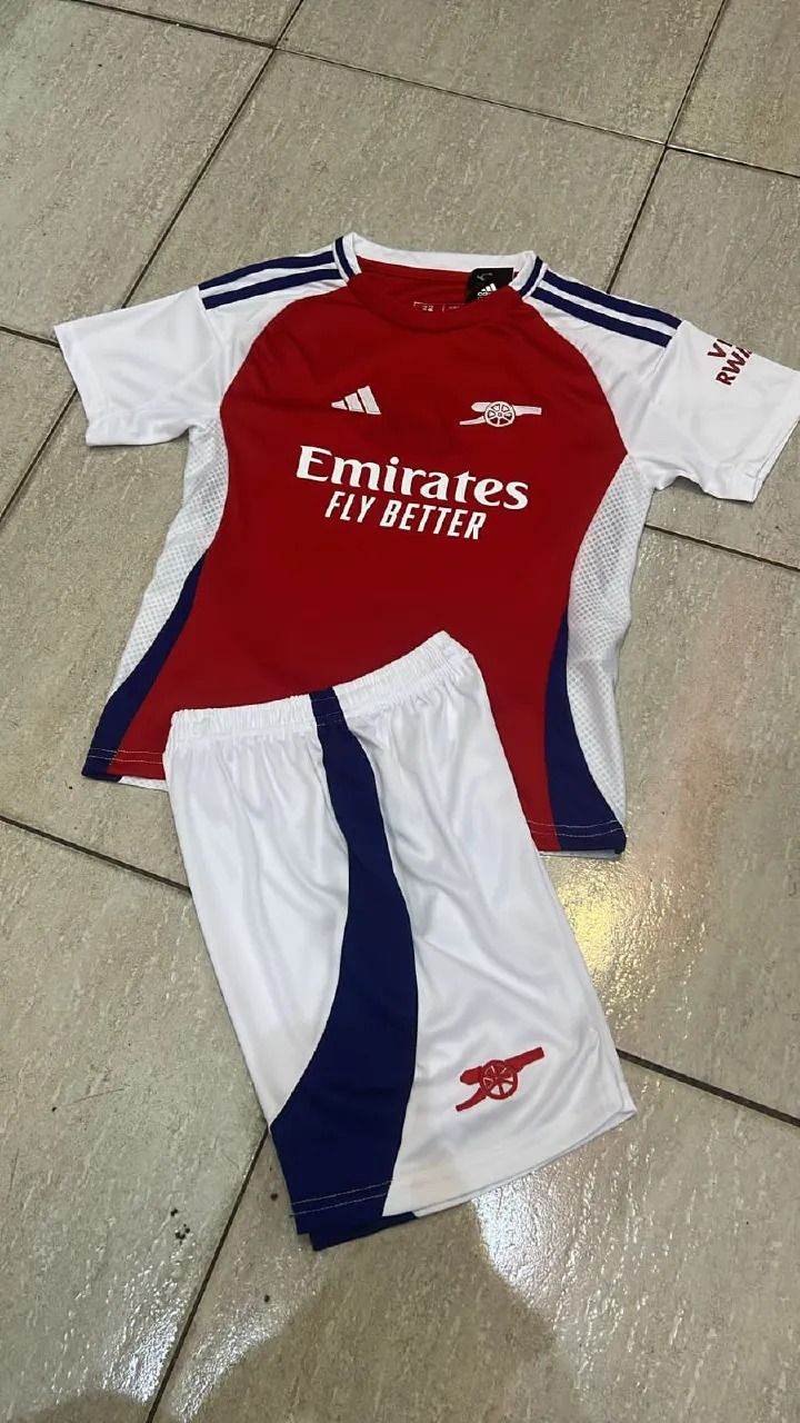 New Season Arsenal Kids Jersey 24/25 Season Authentic Jersey and a pair of Shorts
