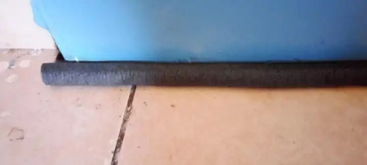 Under The Door Space Sealer, Adjustable Silicone Rubber Door Bottom Seal Strip Weatherstrip