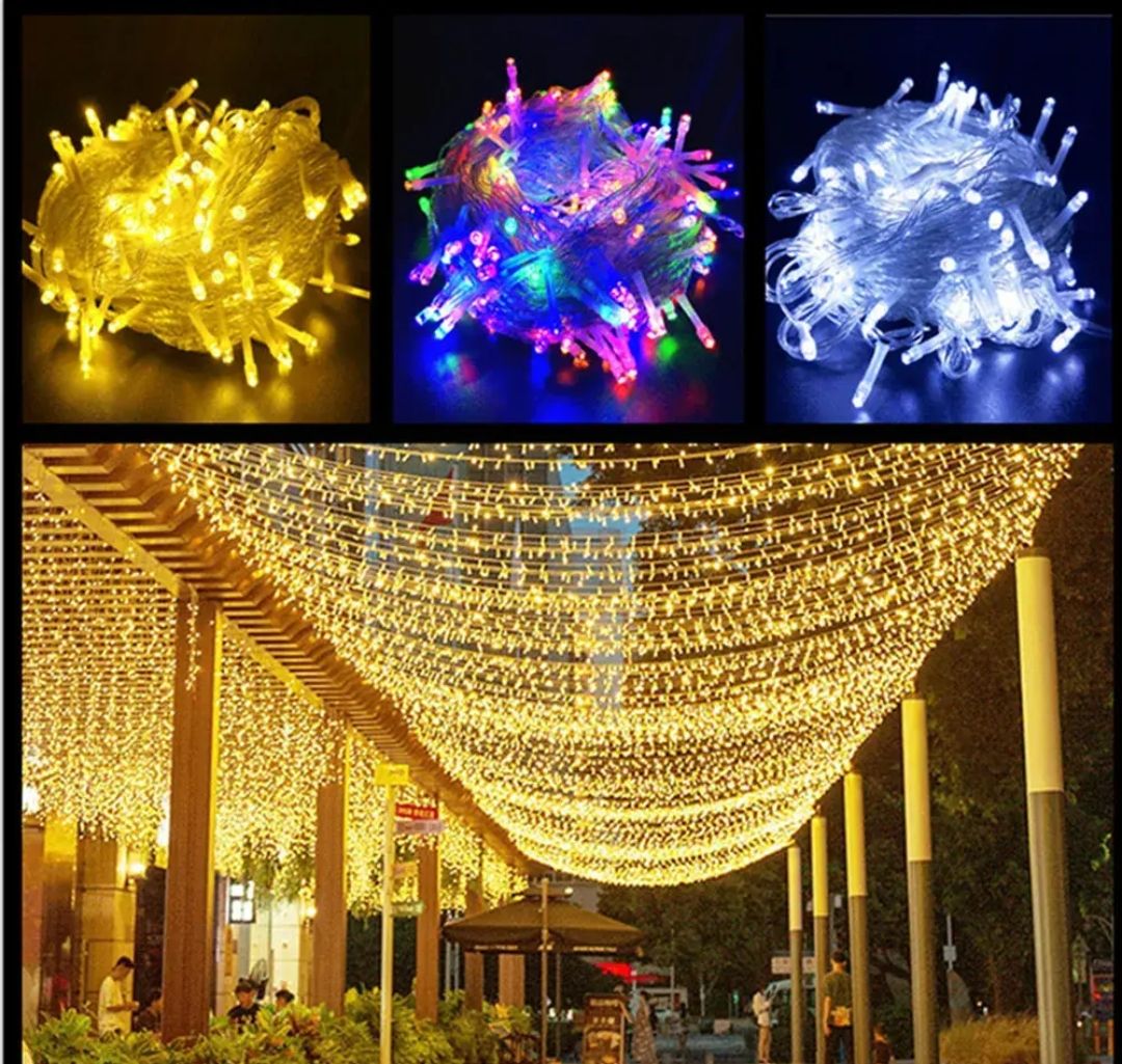 Led String Lights 10M Column Shape 100LED Wedding Decoration Fairy Light Party Holiday Lights Lighting Tree Garland,AC220V Waterproof Outdoor Light