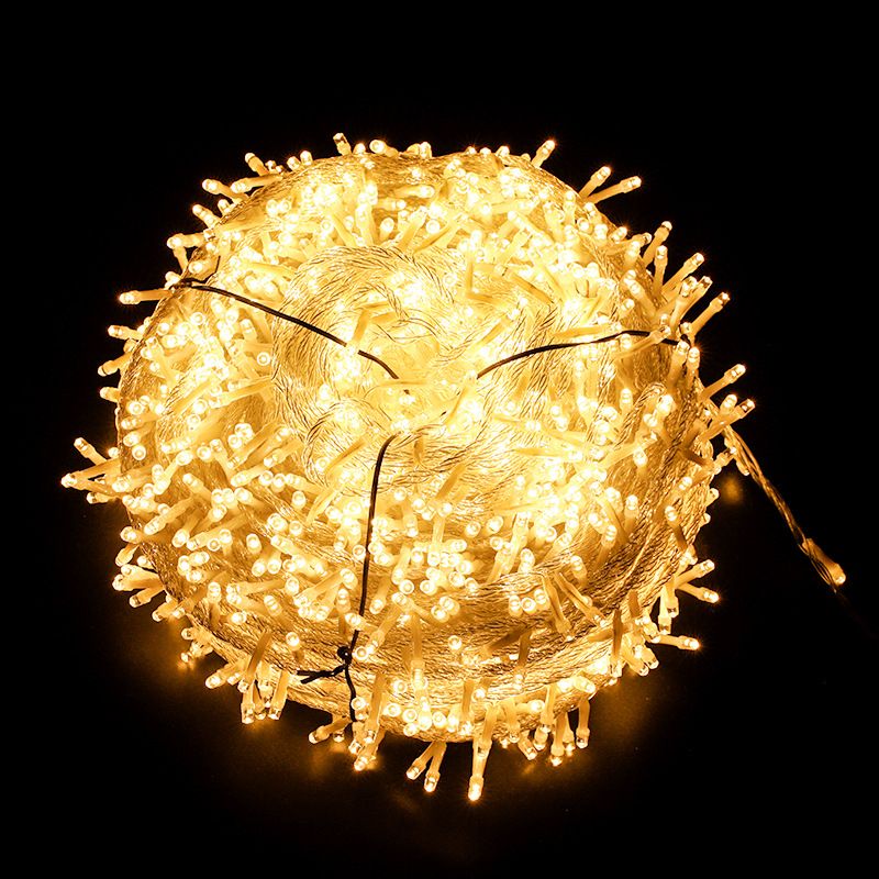 Led String Lights 10M Column Shape 100LED Wedding Decoration Fairy Light Party Holiday Lights Lighting Tree Garland,AC220V Waterproof Outdoor Light