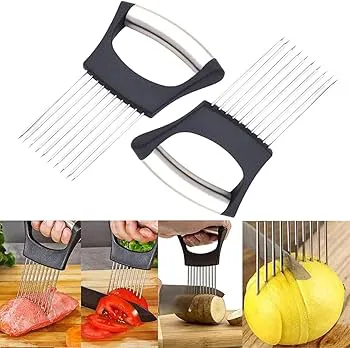 Make it easy to cut onions and also prevent cutting off your fingers by using the Onion cutter now available in white