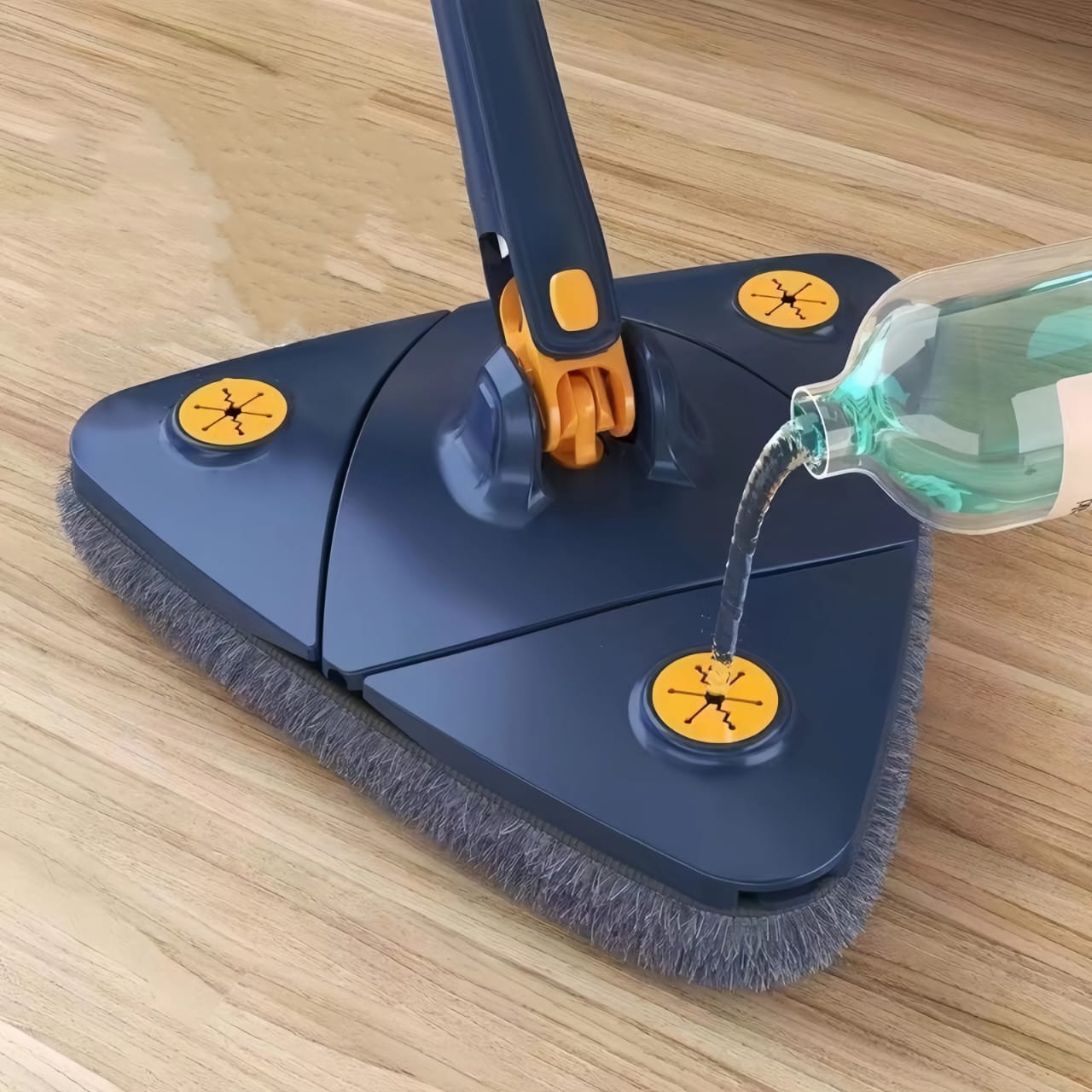 Triangle Mop 360 Rotatable Extendable Adjustable Cleaning Mop For Tubs, Tile Floor, Wall, Ceiling
